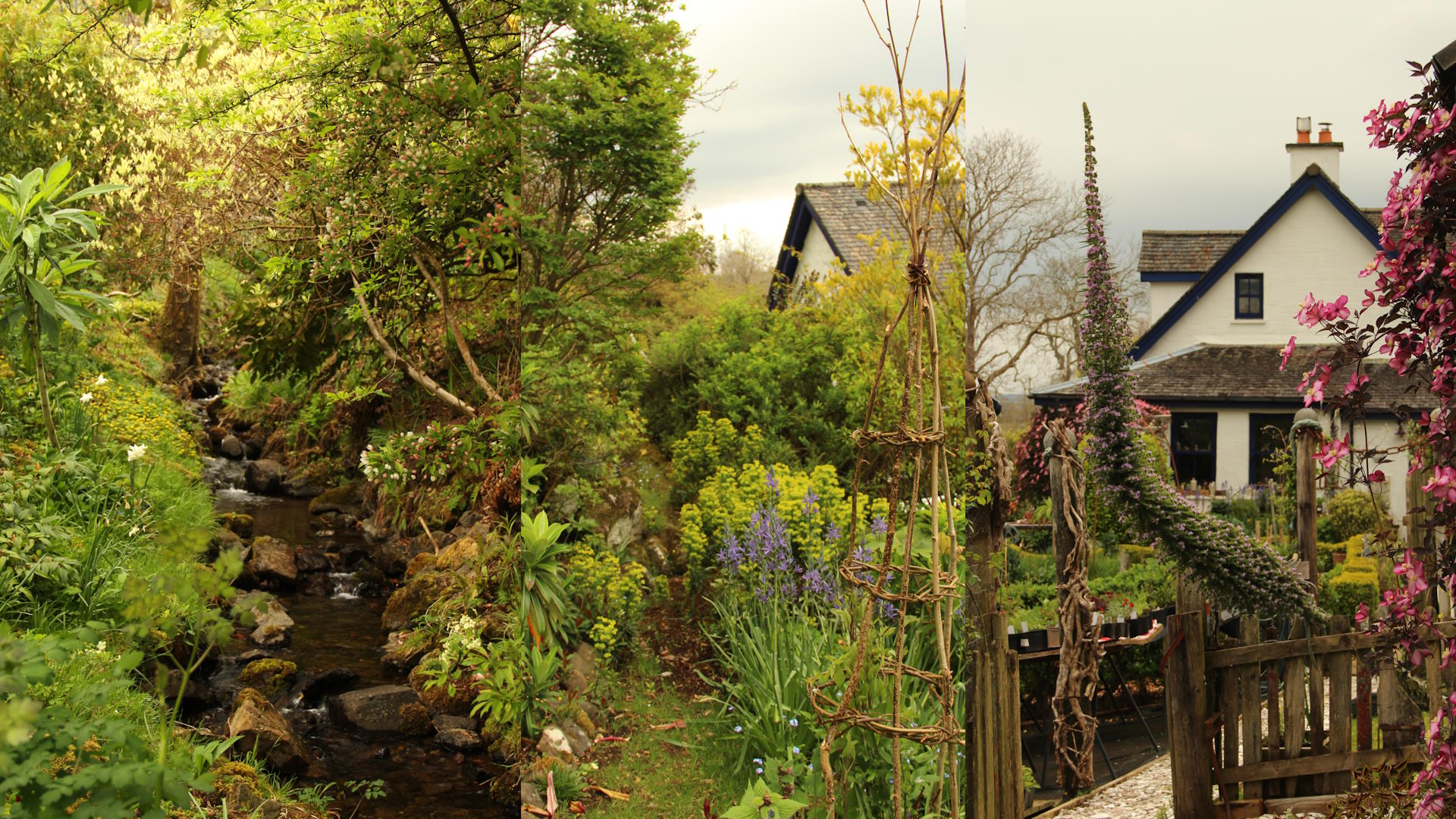 The impressive gardens at Lip na Cloiche.