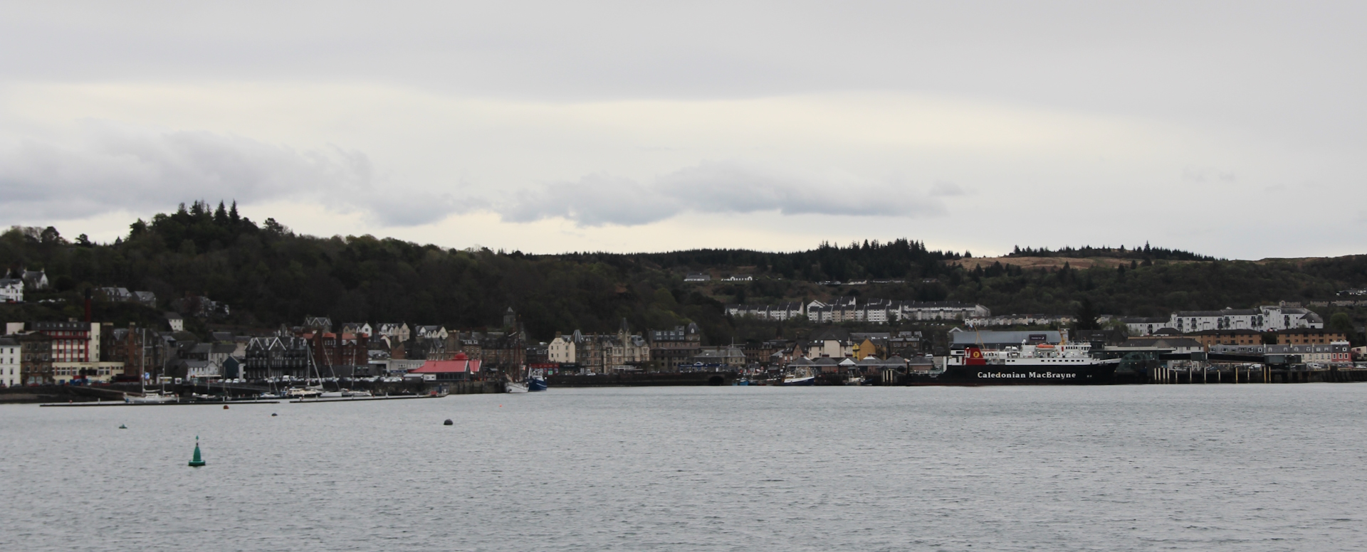 Looking back on Oban from MV Loch Frisa as we sail to Mull.